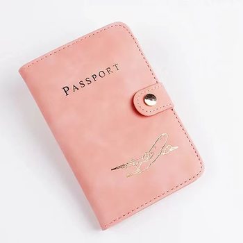 Cross-border in stock RFID passport holder air ticket protective case portable multi-functional multi-card PU anti-theft leather
