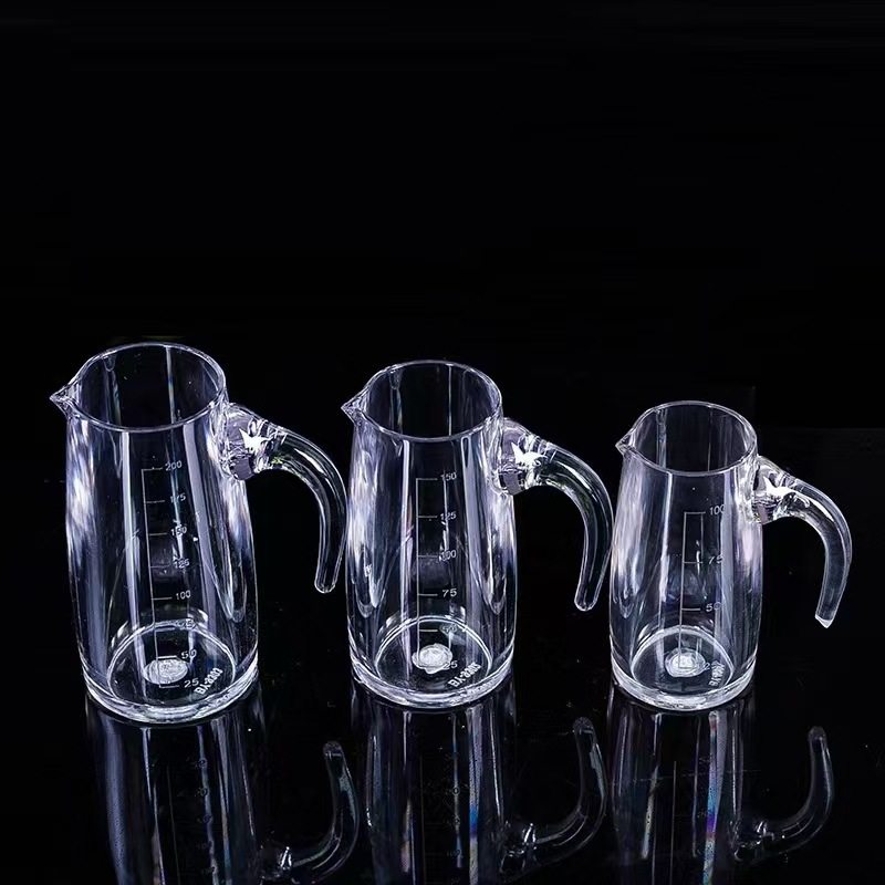 PC Pot Acrylic Wine Dispencer White Wine Decanter Handle with Scale Hotel Transparent Plastic Wine Dispencer