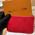 Red embossed
