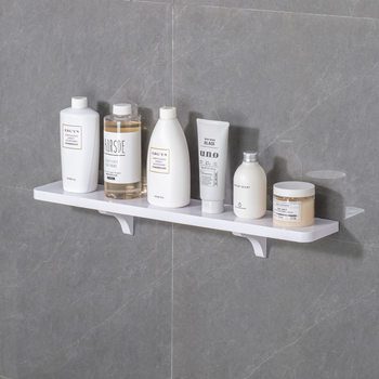 Bathroom Rack Hanging Shelf Punch-Free Plastic Moisture-Proof Bathroom Storage Rack Double-Layer Background Wall Storage Rack