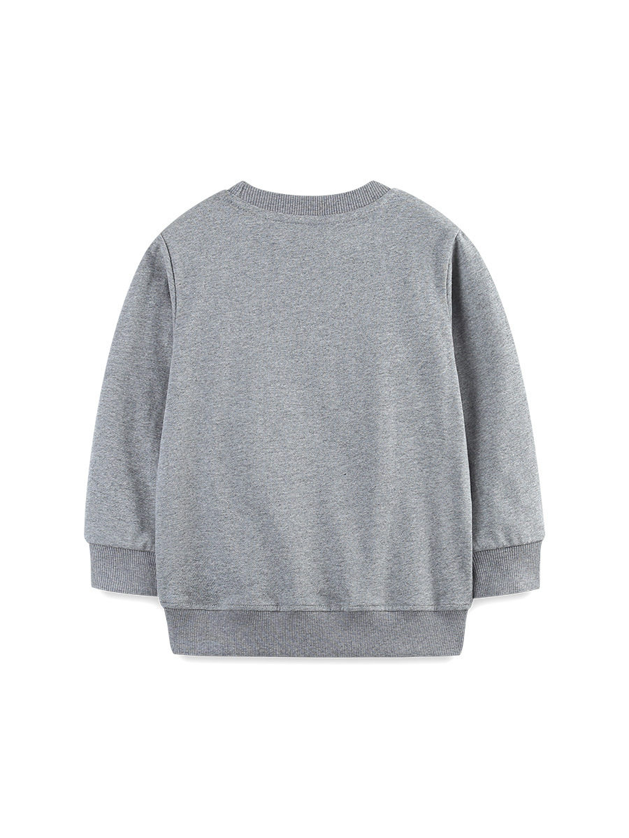 New Autumn Boys' Crew Neck Hoodie, Fashionable Kids' Sweatshirt, Knitted Cotton Toddler & Kid Undershirt