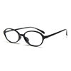 72505 Korean Tr90 Light Oval Myopia Glasses Frame for Men and Women, Artistic Flat Glasses Frame for Nerds, Can Be Matched with Degrees