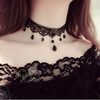 Cross-Border Accessories Female Palace Gothic Sexy Choker Lace Necklace Choker Clavicle Chain Flower Lace Neck Strap