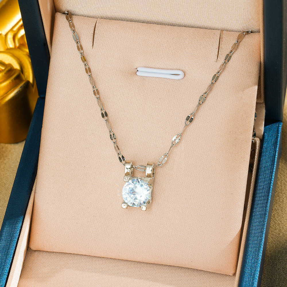 231 幾何学模様のネックレス - シルバー