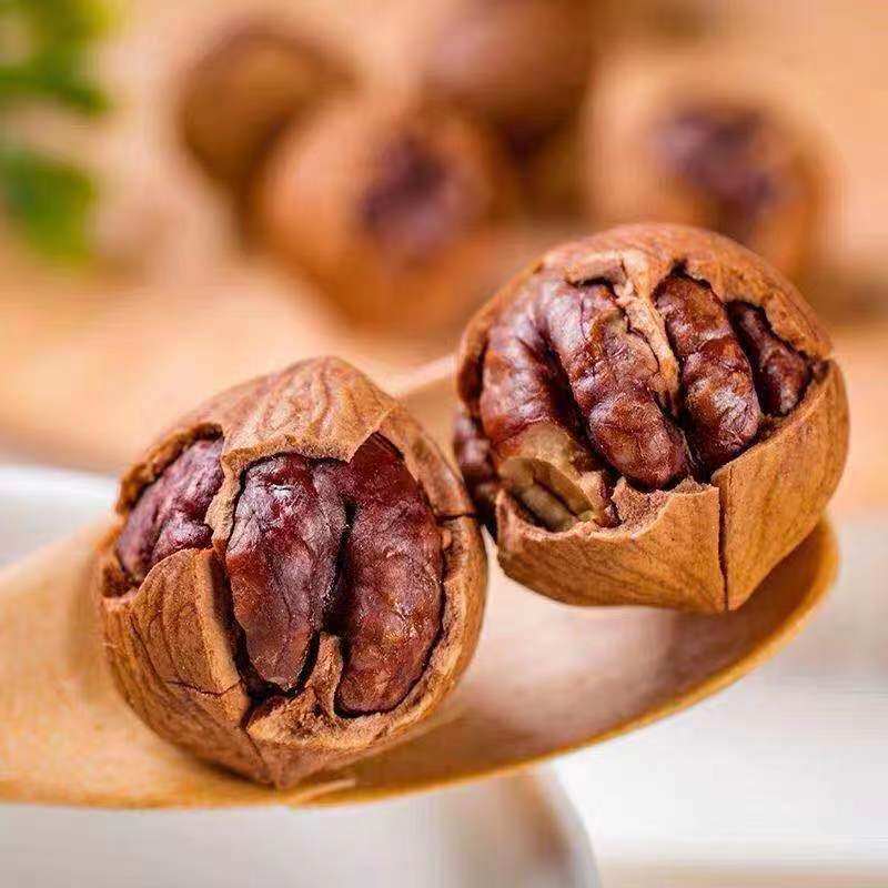 Authentic New Hangzhou Lin'An Hand-Peeled Pecans in Bulk Small Wild Walnut Nut Snacks