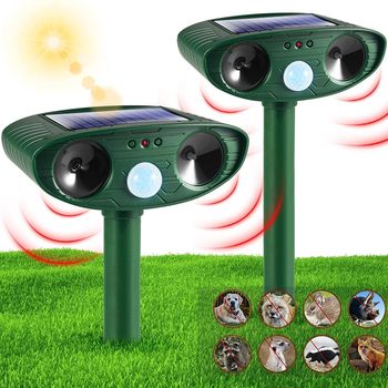 Cross-border Solar Energy Animal Repellent Ultrasonic Dog Cat Repellent Mouse Repellent Infrared Insect Repellent Bird Repellent