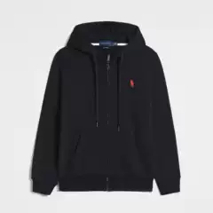 Autumn and Winter New Original Label RL Paul Pony Label Men's Sweater Cardigan Long Sleeve Casual Solid Color Hoodie Sweater Men