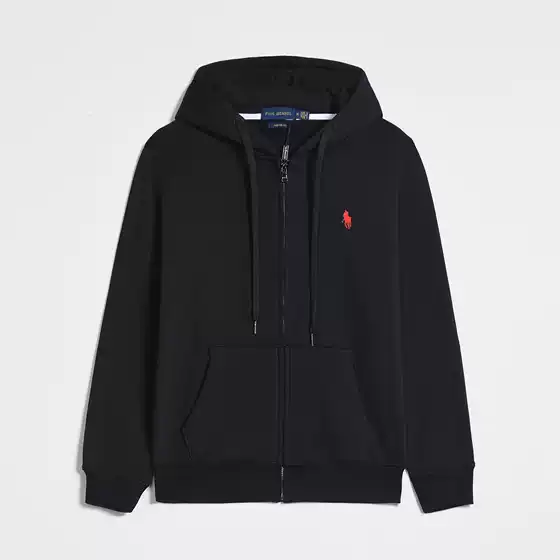 Autumn and Winter New Original Label RL Paul Pony Label Men's Sweater Cardigan Long Sleeve Casual Solid Color Hoodie Sweater Men