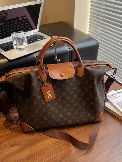 2025 New Fashion Travel Handbag Women's Business Trip Boarding Bag Large Capacity Fitness Bag Crossbody Tote Bag