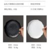 Ins Style Tableware Matte Asymmetrical Pattern Cake Plate Round Plate Snack Plate Spit Bone Plate Creative Western Food Plate