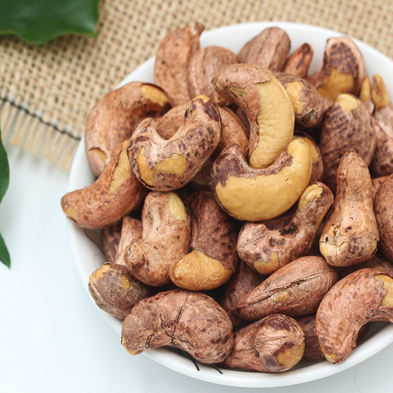 Fresh notes boutique canned purple clothes cashew nuts 500g daily nuts fried goods office snacks cashew nuts