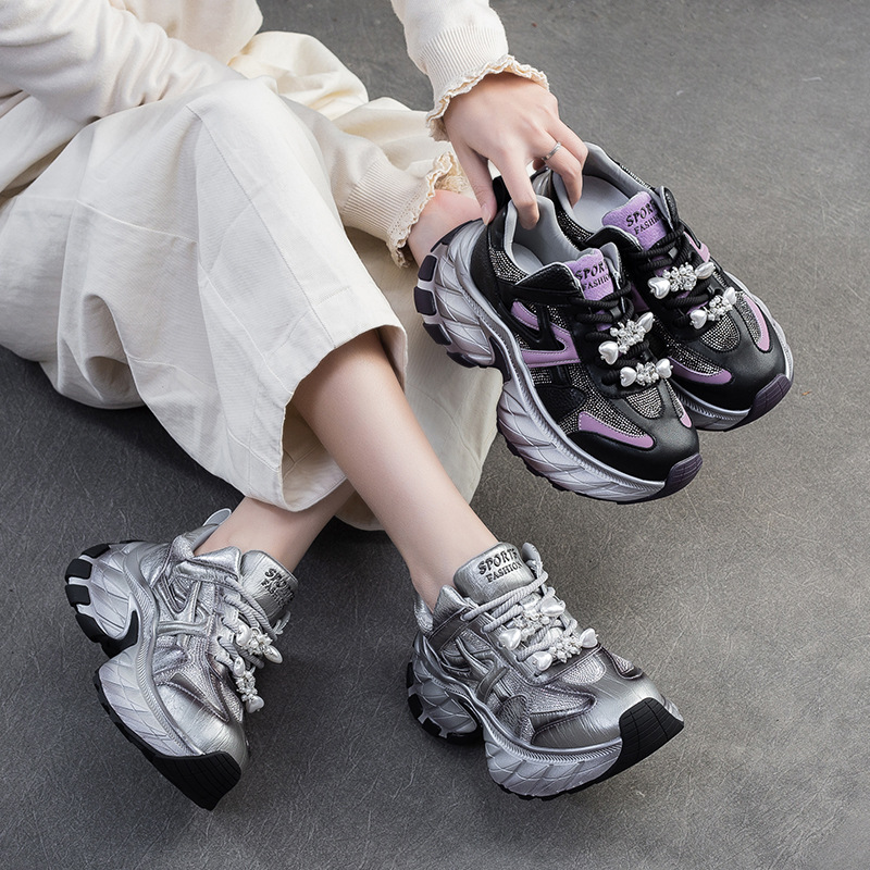 Giày Thể Thao Tăng Chiều Cao Nữ Tăng Chiều Cao Hàng Mùa Hè