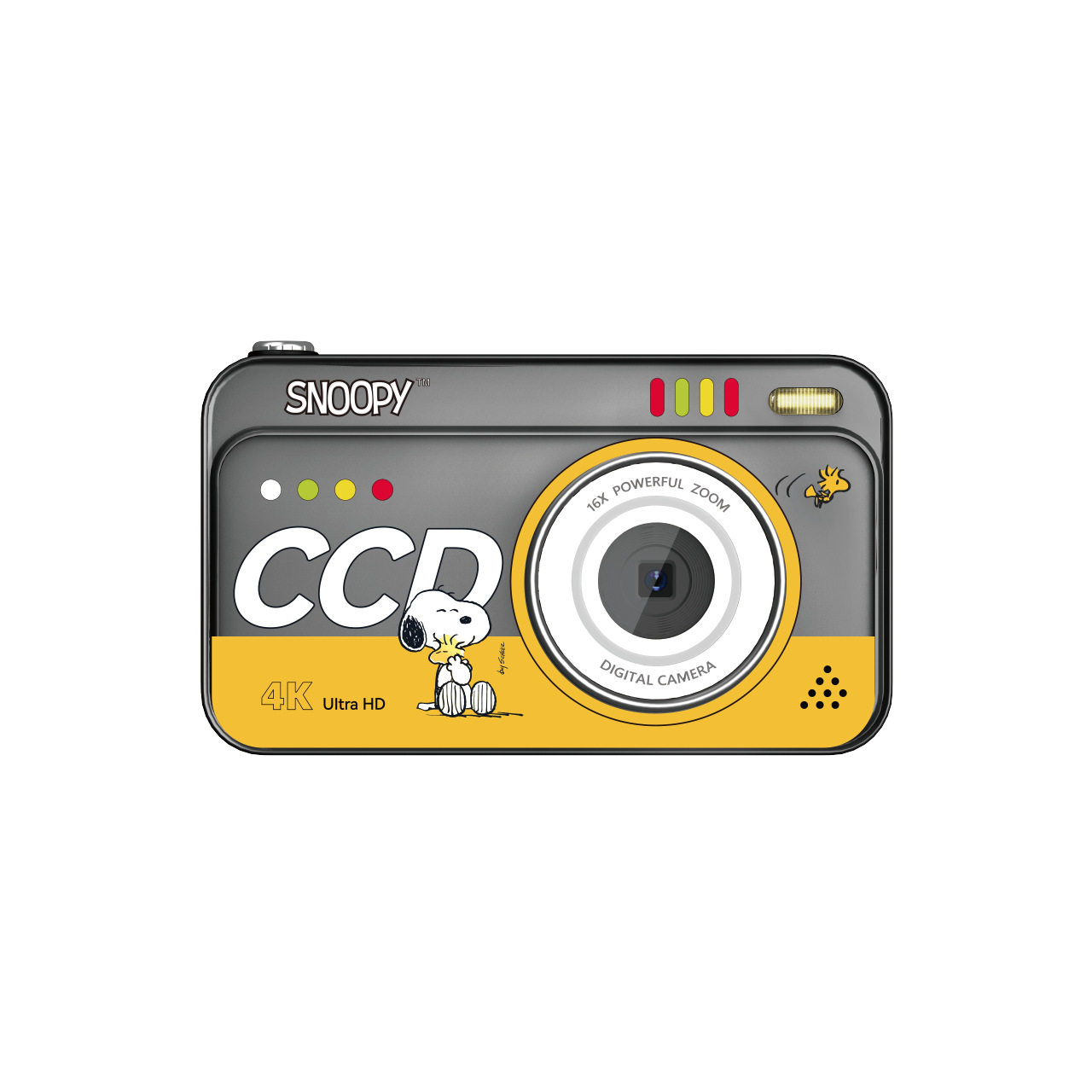 Snoopy Dual-Camera Compact Camera Portable Entry-Level Beauty Camera Student Campus Travel Photography Digital Camera Birthday Gift