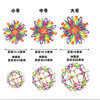 Large Flower Ball Telescopic Ball Hand-Grabbed Magic Ball Becomes Larger and Small Ball Scattered Flower Ball 33cm Ball Kidsren's Toy