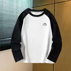 Boys' Long-Sleeve T-Shirt Spring and Autumn 2026 New Style for Older Children, Cool Boys' Spring and Autumn Top, Trendy Brand Base Shirt