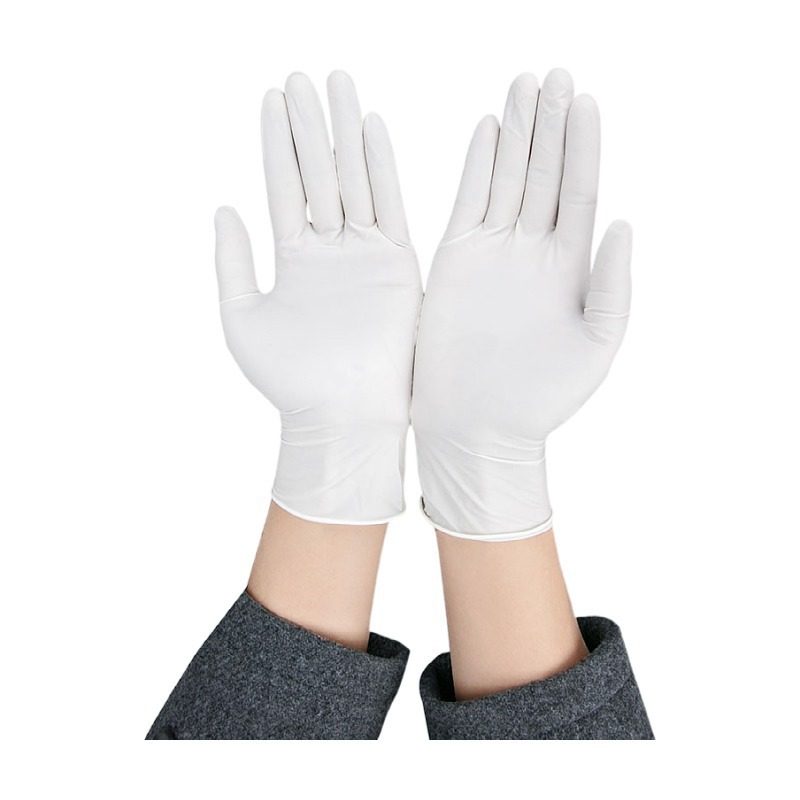 Nitrile gloves wholesale disposable pure Ding Qing latex food grade lengthened work thickened wear-resistant disposable gloves