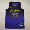Heat pressed 25 lakers 77 city edition purple