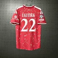 Home fans home fans version printed no. 22 + champions league armband version printed no. 4 + champions league armband