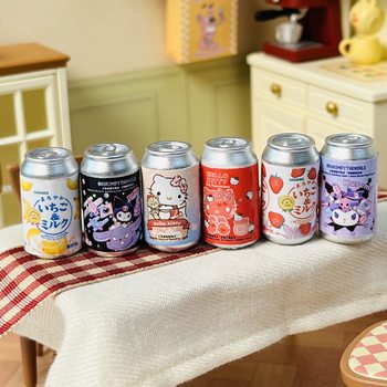 Mini simulation food play convenience store small supermarket cartoon KT paint cans miniature model diy accessories