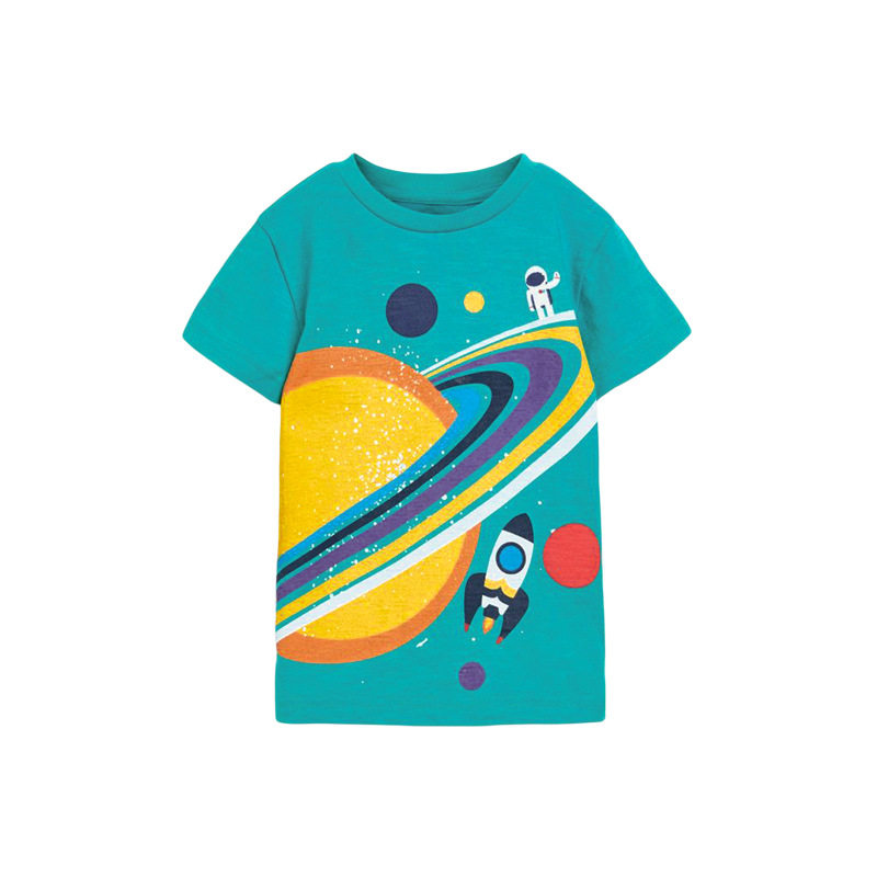 Boys' T-Shirt Wholesale, New Summer Cotton Crew Neck Short-Sleeve Kids' Tee