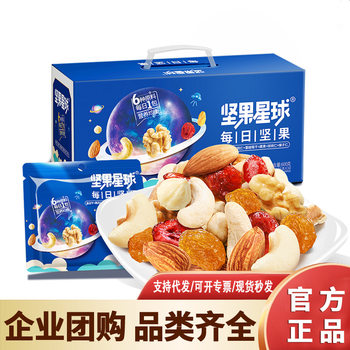 Nut Planet Daily Nuts 600g Mixed Nuts 20g*30 Bags Nutritious Snacks Gift Box Small Packaging Group Purchase