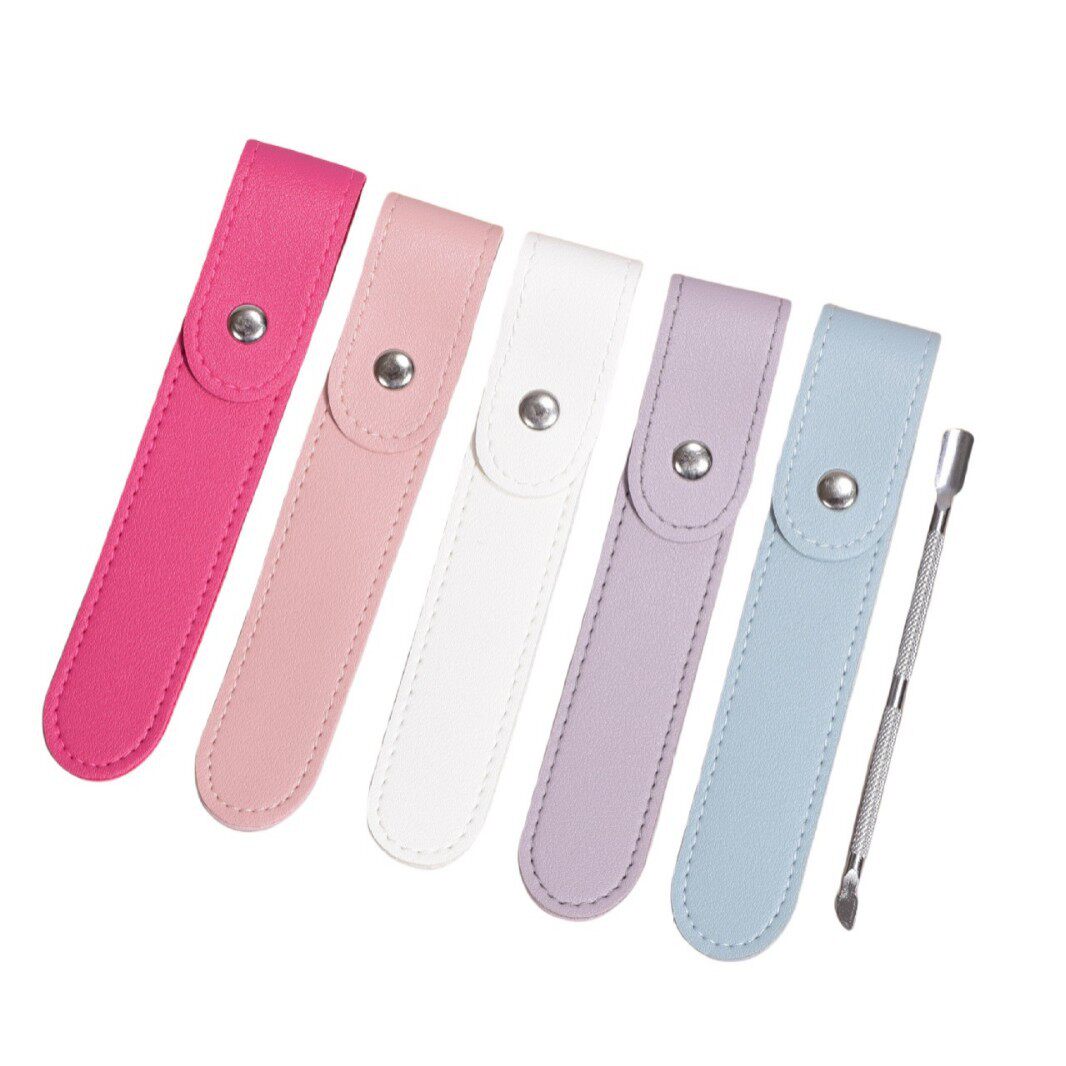 Thickened leather steel push steel needle protective cover in stock wholesale scissors protective cover new nail tools golden feather jacket