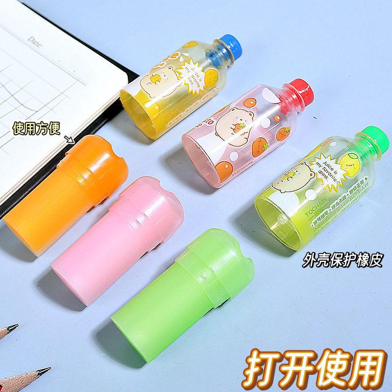 Figure strong beverage bottle eraser creative modeling eraser art drawing exam sketch clean eraser