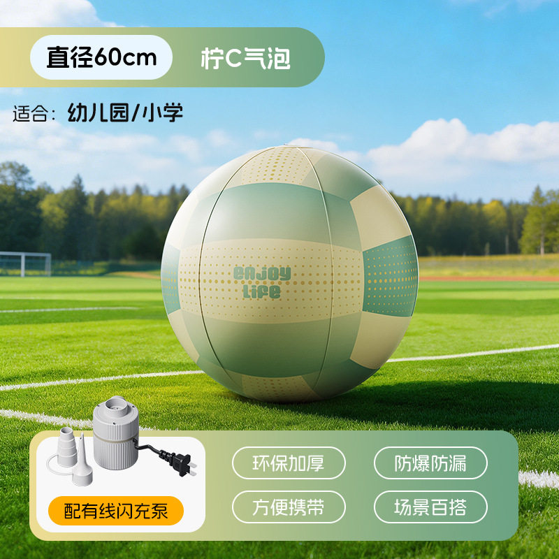 巨型充气沙滩球户外草地学校幼儿园趣味运动会足球排球活动大球代
