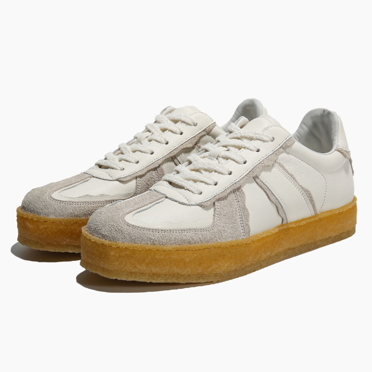 Giày sneaker nam da thật dễ phối đồ — Màu trắng