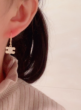 凯旋门耳环ciliy铜简约女