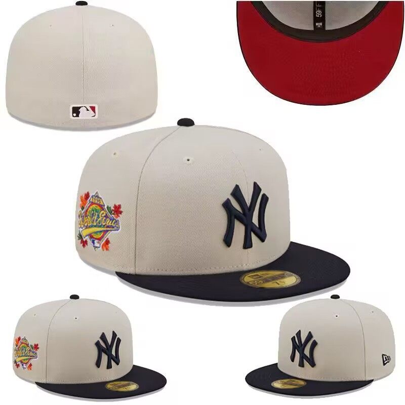La gorra de béisbol completamente cerrada no se puede ajustar y se puede usar al revés. La nueva gorra de tamaño de la liga de béisbol de hip-hop estadounidense bordada