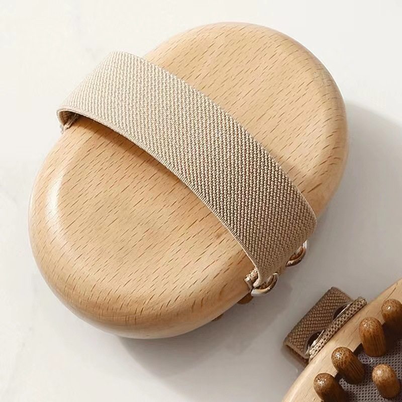 Manufacturer Wholesale Beech Wood Air Cushion Massage Brush Head Meridian Massage Comb Men and Women Tendon Scraping Full Body Massage Relief