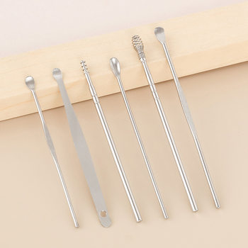 Single Ear Scoop Manufacturer Direct Supply Stainless Steel Ear Scoop Ear Scoop Household Cleaning Ear Picking Tool Gift Ear Scoop