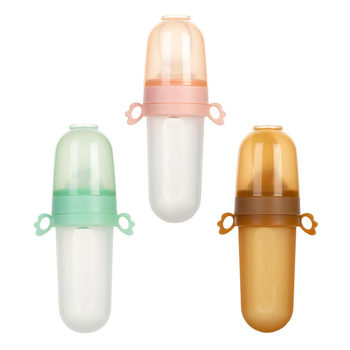 Baby silicone Angel rice paste feeder complementary food fruit and vegetable baby squeeze bite leduo