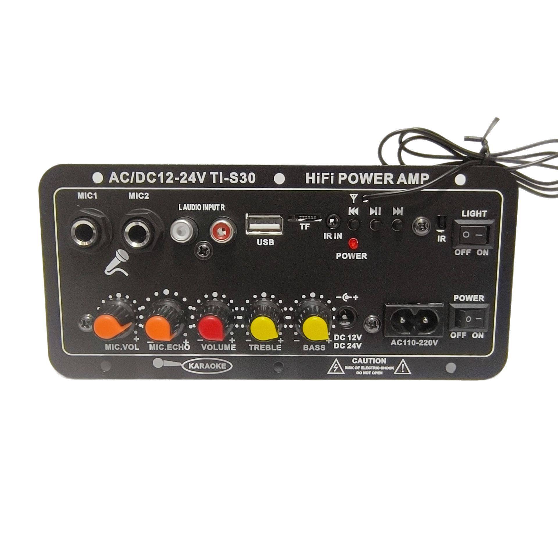 Amplifier board manufacturers cross-border dedicated digital card Bluetooth three-purpose car with reverb can be connected to microphone amplifier G