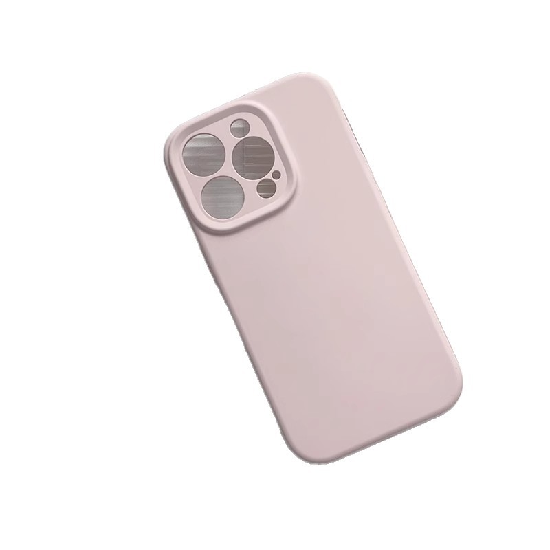 Precision Hole Pure Color Suitable for Apple 16Promax Simple Mobile Phone Case Liquid Silicone Apple 15 Anti-Fall 14 Protective Cover