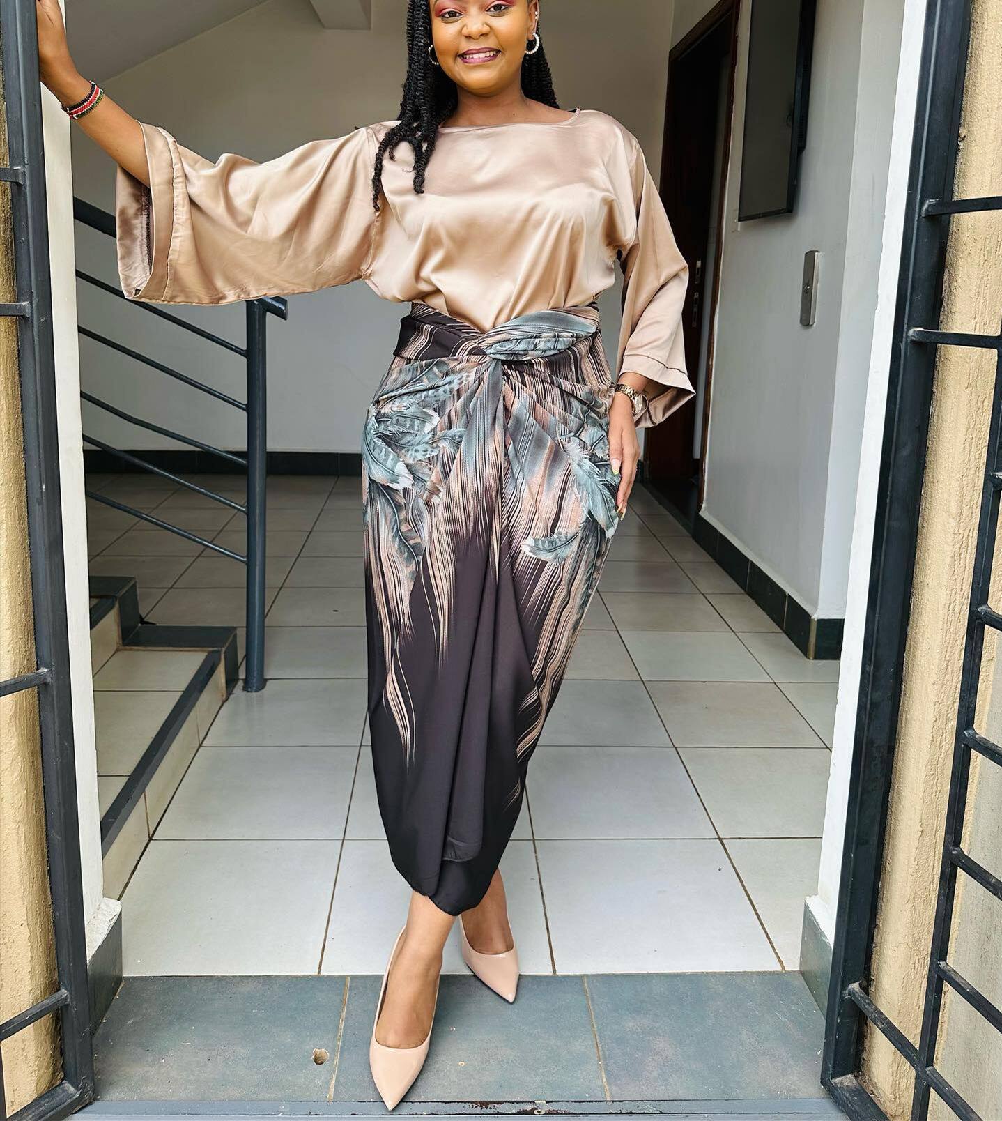 L0396 速卖通 亚马逊欧美时尚绑带印花气质连衣裙套装夏季半袖不