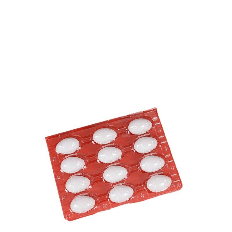 Plastic Goose Egg Tray, Transparent, 12 Large Goose Egg Trays, Disposable Walnut Tray Packaging, Double Yolk Duck Egg Box