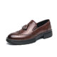 Cross-Border Large Size 46 Business Casual Formal Tassel Leather Shoes Men's British Style Brogue Carved Men's Shoes Wholesale
