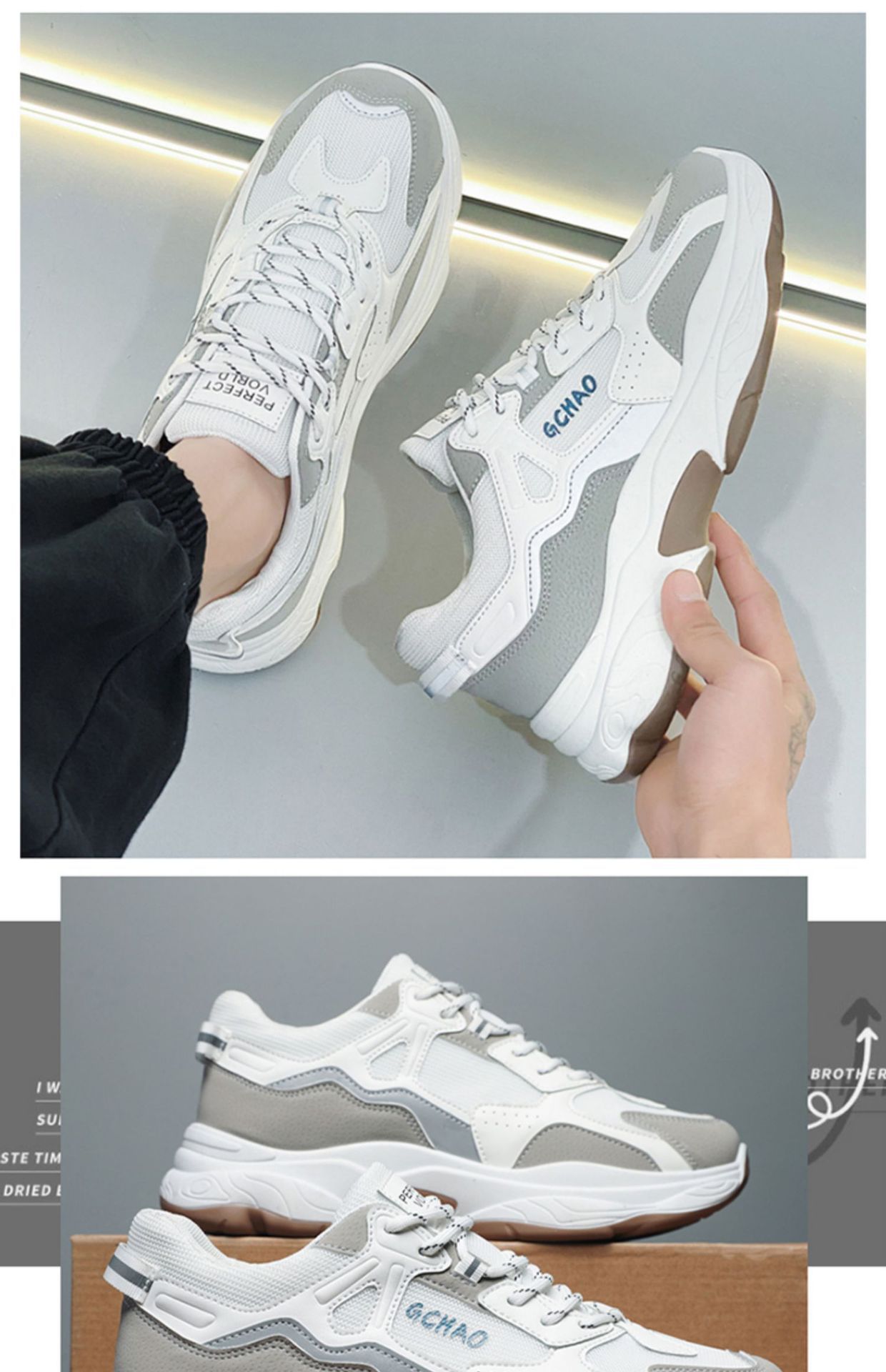 Men's shoes Spring Breathable new trendy all-match deodorant thin mesh sports casual white sneakers fashion shoes 12 O1CN01wvH0rQ1fAw5T723ue !!2216819813967 0 cib