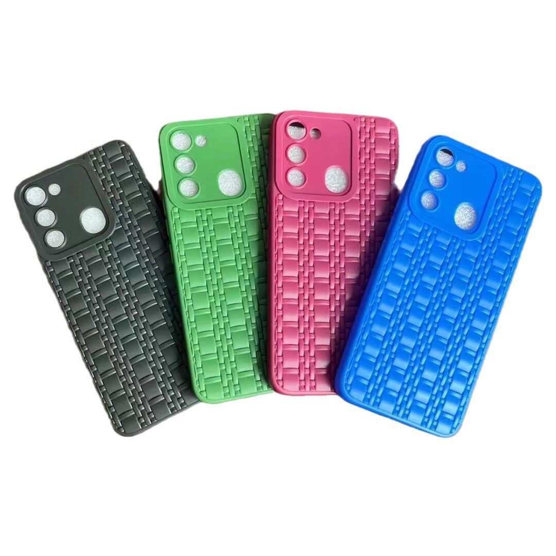 Casual and Applicable African Tecno Model Camon19 Watch Strap Woven Pattern Fine Hole Tpu Mobile Phone Case 12 Protective Cover