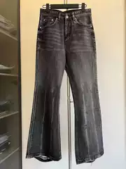 [Ping for Shen Niu] Demna Flared Destruction Micro-La Joker Short cleanfit Tall Jeans