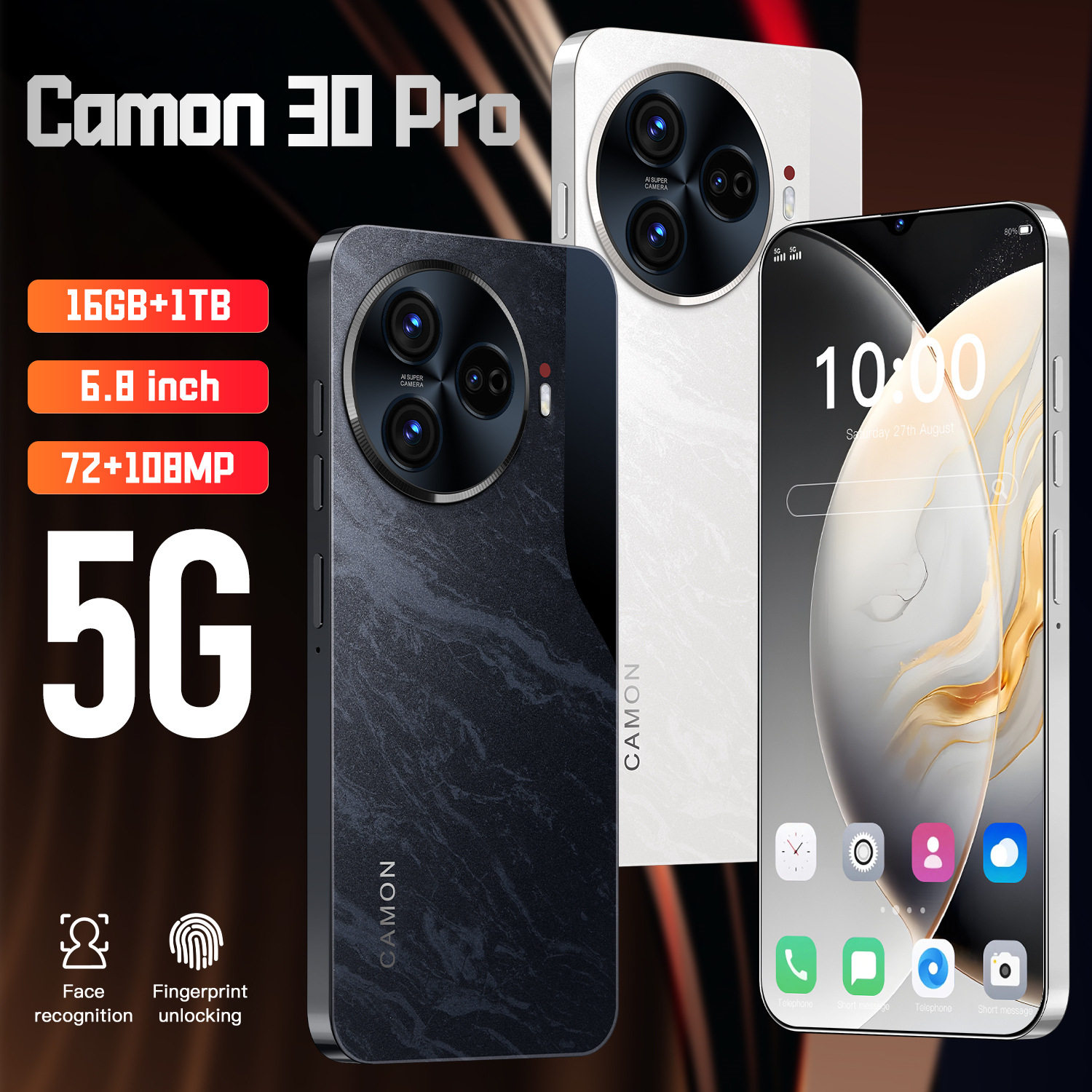 新款Camon 30 Pro 2+16GB跨境手机6.8incell屏智能外贸手机可代发