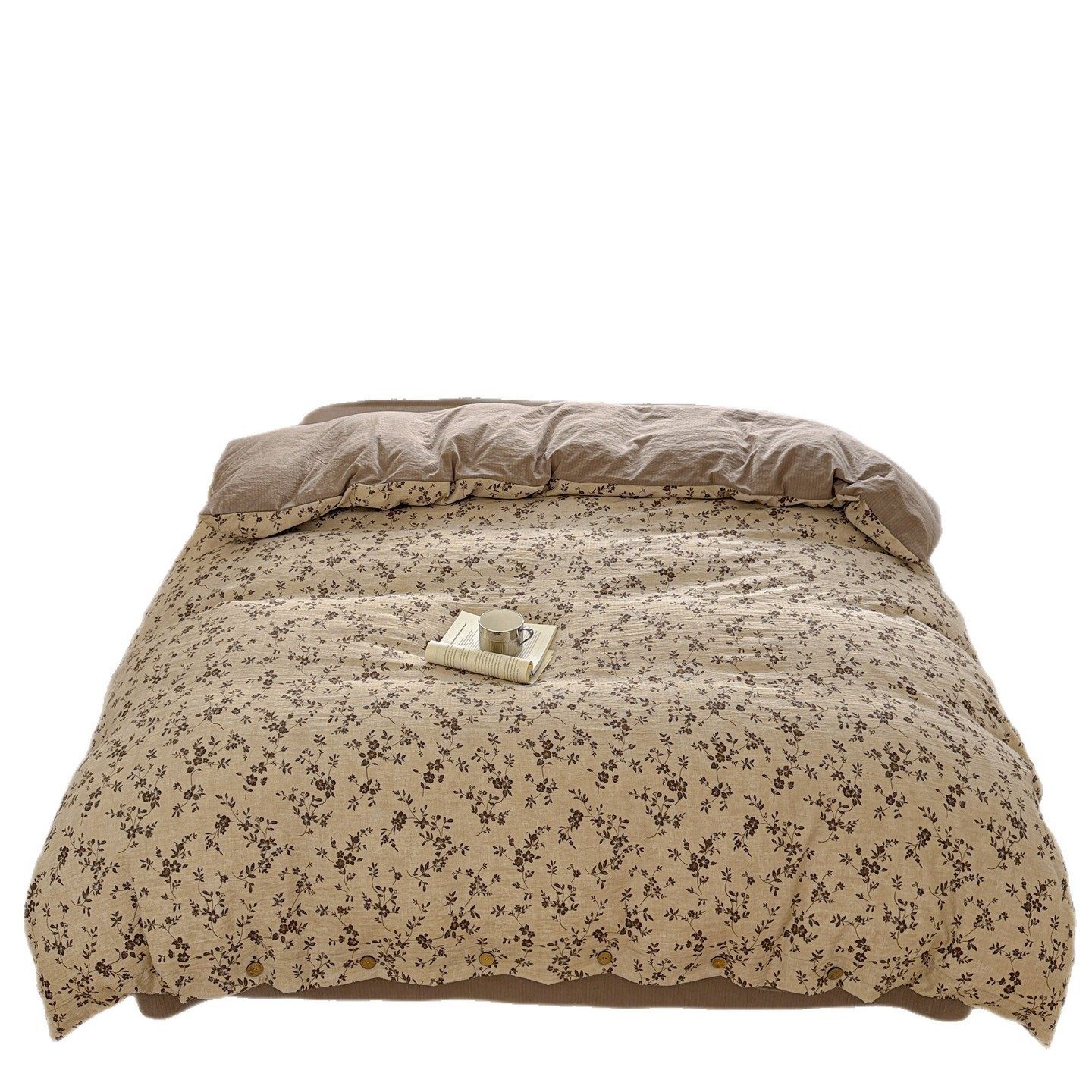 Class a Bed Four-Piece Set Pure Cotton New Quilt Cover Quilt Cover Bed Sheets Student Dormitory Brushed Three-Piece Set 4