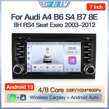 Suitable for Audi 03-12 Models A4 B6 S4 B7 Rs4 Android Car Large-Screen Navigation Reversing Image Radio