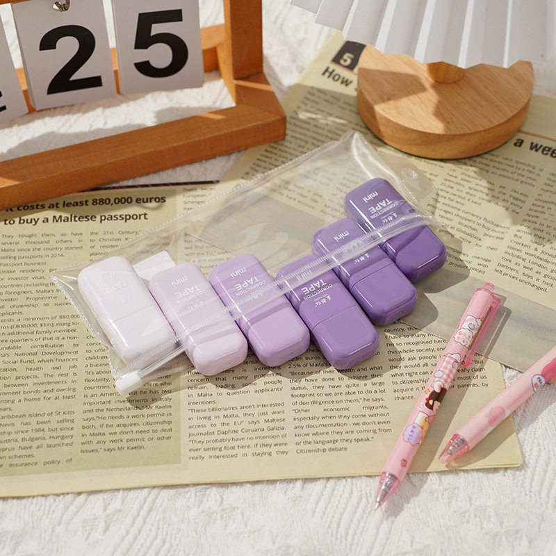 Dopamine Mini Gradient Six-pack Correction Tape, Compact and Portable Color, Exquisite Correction Tape for Primary and Secondary School Students