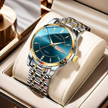 2025 new waterproof business style men's watch luminous calendar men's sports high-end domineering stainless steel wrist watch