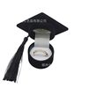 Spot Doctor's Hat Ring Box Export Wholesale Flocking Box Wedding Proposal Necklace Graduation Gift Box