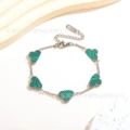 Silver Bracelet [Green]