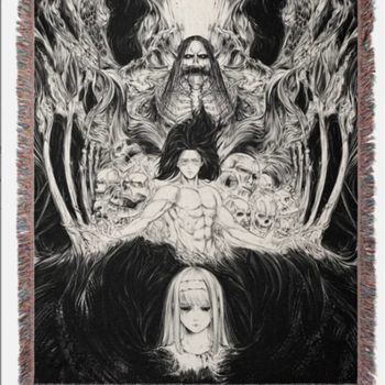 Customized Cartoon Animation Tapestry Cotton Thread Blanket Sofa Cover Blanket Outdoor Camping Blanket Moisture-Proof Picnic Mat Rv Car Tail Blanket